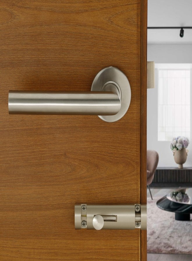 LAPO Heavy Duty Door Locks for Bathroom, Door Lock Without Key for Balcony, Door Handle Lock Handlesets Without Key for Storeroom, Handle Lock for Pooja Ghar | Matt Finish | 3 Years Warranty CMH-10T - Image 5